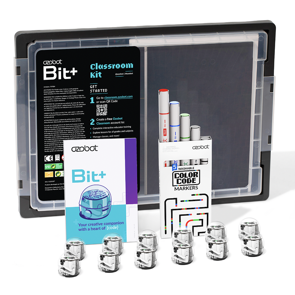 Ozobot Bit+ robotu klases komplekts 12gab